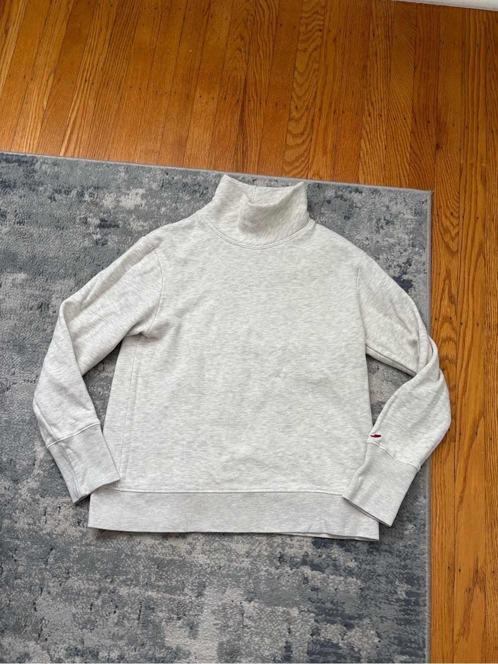 League Brand Harvard League Women's Mock Neck Pullover Sweatshirt, Women’s Small